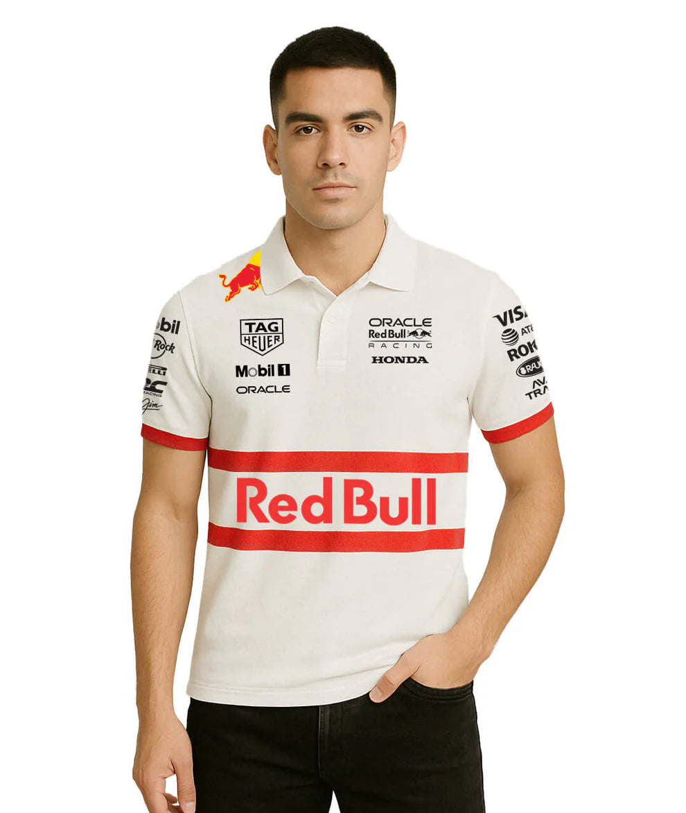 Red Bull Racing White Polo Shirt